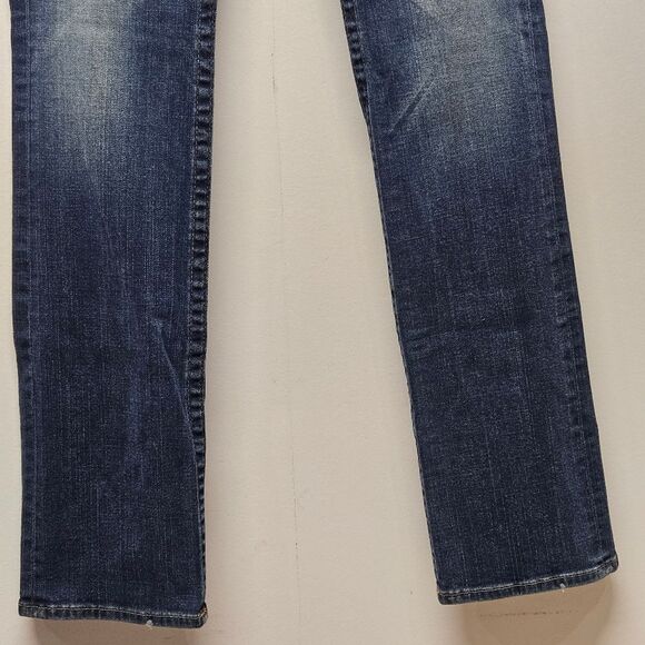 True Religion Billy Jeans Womens 30 Studs Details Flaps Pockets Low Rise Y2K - Picture 12 of 15
